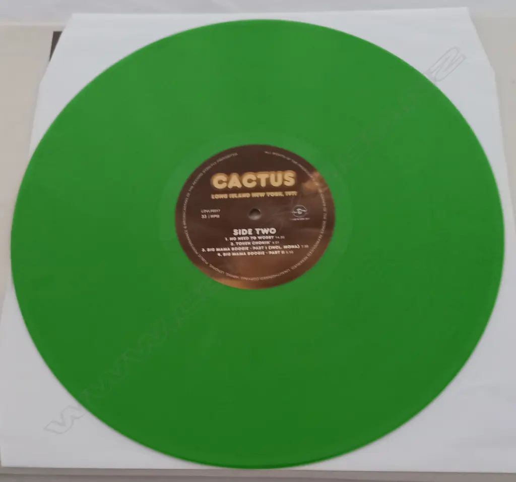 Cactus (3), Long Island New York, 1971, (Green Vinyl) Image 1++